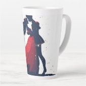 Latte Tasse und Kaffee-Tasse (Rechte Ecke)