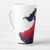 Latte Tasse und Kaffee-Tasse (Linke Ecke)