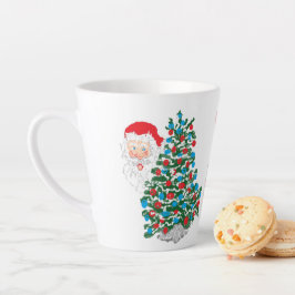 Latte Tasse : Weihnachtsbaum & Weihnachtsmann