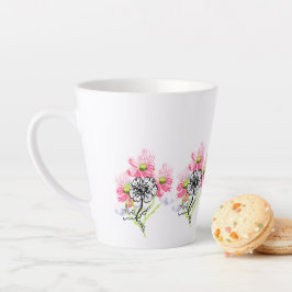 Latte-Tasse: Wilde Blumen Milchtasse
