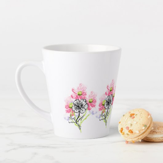 Latte-Tasse: Wilde Blumen Milchtasse (Beispiel)