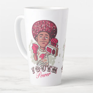 Latte-Tasse – YOUTH Power Afro & Boombox Urban  Milchtasse