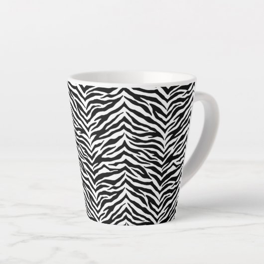 Latte Tasse-Zebra Print Milchtasse (Rechte Ecke)