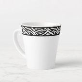 Latte Tasse-Zebra Print Milchtasse (Linke Ecke)