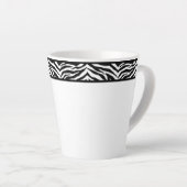 Latte Tasse-Zebra Print Milchtasse (Rechte Ecke)