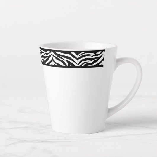Latte Tasse-Zebra Print Milchtasse (Rechts)