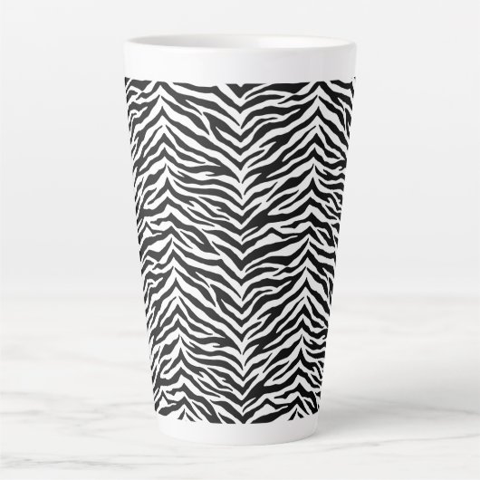 Latte Tasse-Zebra Print Milchtasse (Vorderseite)