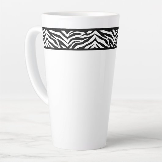 Latte Tasse-Zebra Print Milchtasse (Linke Ecke)
