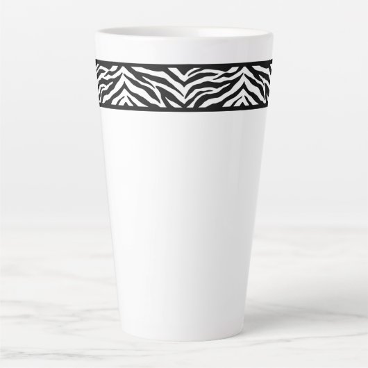 Latte Tasse-Zebra Print Milchtasse (Vorderseite)