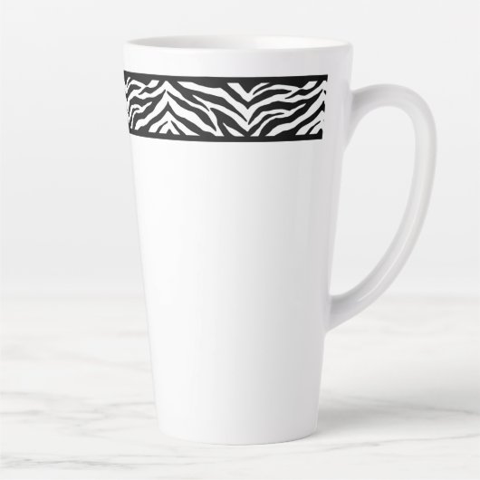 Latte Tasse-Zebra Print Milchtasse (Rechts)
