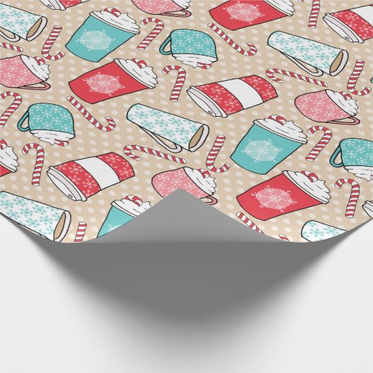 Latte u. Süßigkeit Geschenkpapier (Ecke)