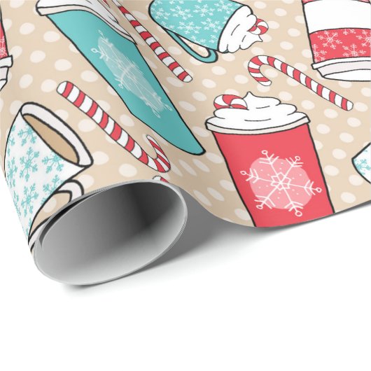 Latte u. Süßigkeit Geschenkpapier (Rolleneckpunkt)