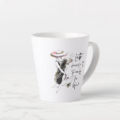 LATTE, weil es zu früh für Wein ist Milchtasse (Rechte Ecke)