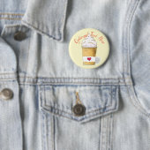Latte & Whipped Cream (Gelb) Button (Beispiel)