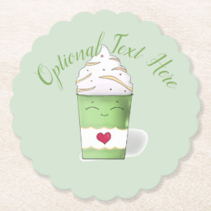 Latte & Whipped Cream (grün) Untersetzer