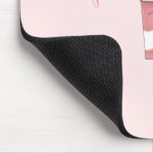 Latte & Whipped Cream (Pink) Mousepad (Ecke)