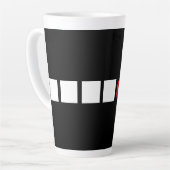 Latte - White Square - Red Dot Milchtasse (Linke Ecke)