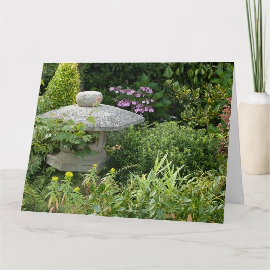 Lattern in einem Englischen Garten Karte (Vorderseite)