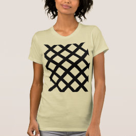Lattice Adult's T - Shirt (Cream & Black)
