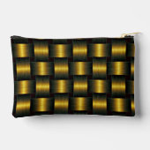 Lattice Black und Gold Zubehörtasche (Rückseite)