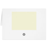 Lattice Blank Cards (Cream & Black) (Rückseite Horizontal)