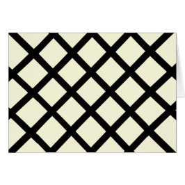 Lattice Blank Cards (Cream & Black)