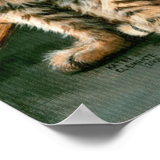 Lattice Cats Poster, tabby's tuxedos kmcoriginals Poster (Ecke)