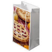 Lattice Cherry Pie und Apfelkuchen Kleine Geschenktüte (Rückseite Schrägansicht)