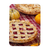Lattice Cherry Pie und Apfelkuchen Magnet (Vertikal)