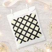 Lattice Fevor Taschen (Creme & Black) Geschenktütchen (Ausgeschnitten)