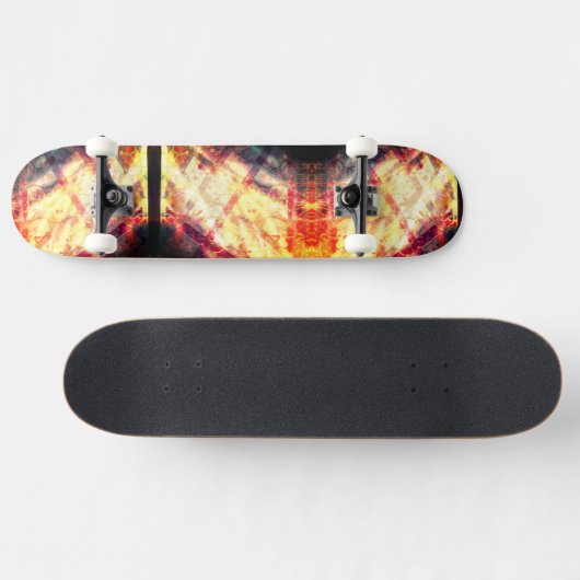 Lattice Fire Skateboard (Horizontal)