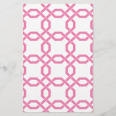 Lattice & Grosgrain Personalisiert Stationery (Rückseite)