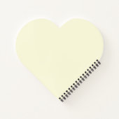 Lattice Heart Notebook (Creme & Black) Notizblock (Rückseite)