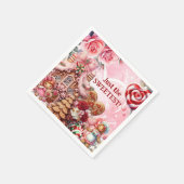 Lattice & Lace Valentine Gingerbread Napkins Serviette (Ecke)