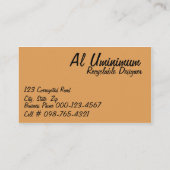 Lattice Muster Border Templare Visitenkarte (Rückseite)