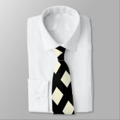 Lattice Neck Tie (Cream & Black) Krawatte (Gebunden)
