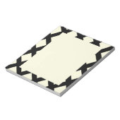 Lattice Notepad (Cream & Black) Notizblock (Rotiert)