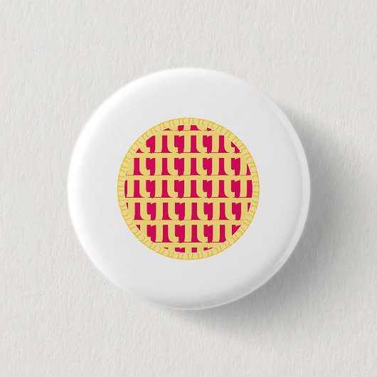 Lattice Raspberry Pie - Pi Day Button (Vorderseite)