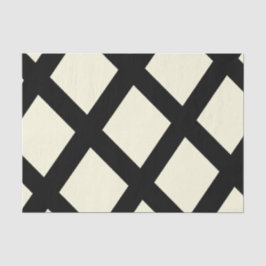 Lattice Tissue Paper (Creme & Black) Seidenpapier