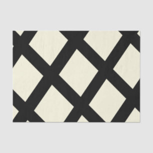 Lattice Tissue Paper (Creme & Black) Seidenpapier