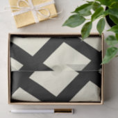 Lattice Tissue Paper (Creme & Black) Seidenpapier (Geschenk)