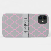 Latticwork, Quatrefolie, Trellis, Monogramm Case-Mate iPhone Hülle (Rückseite (Horizontal))