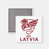 Latvia Baltic State Northern Europe Magnet (Vorderseite/Rückseite)
