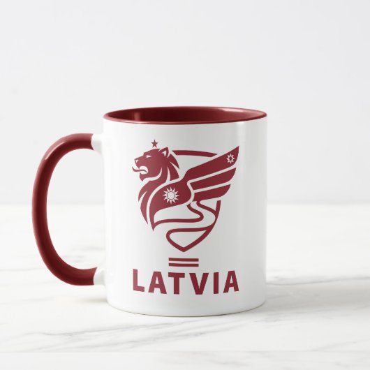 Latvia Baltic State Northern Europe Tasse (Links)