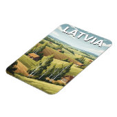 Latvia Countryside Travel Magnet (Linke Seite)