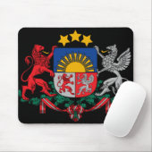 Latvia-Emblem Mousepad (Mit Mouse)