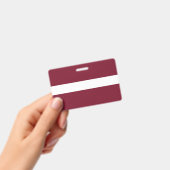 Latvia flag ausweis (Handheld)