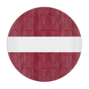 Latvia Flag Emblem Schneidebrett