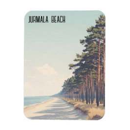 Latvia Jūrmala Beach Travel Magnet