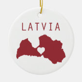 Latvia Keramik Ornament (Vorne)